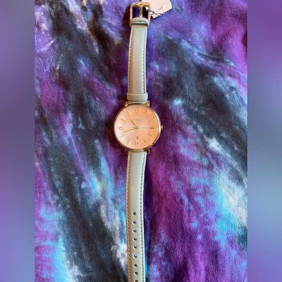 Fossil Jacqueline Mini Watch - Mint/Gold - Picture 4 of 7